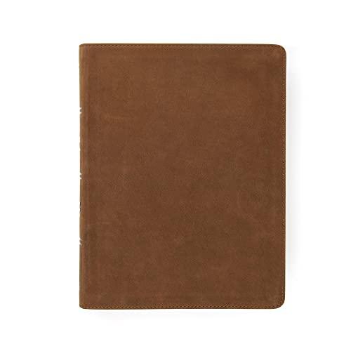 CSB Men of Character Bible (Brown Genuine Leather)