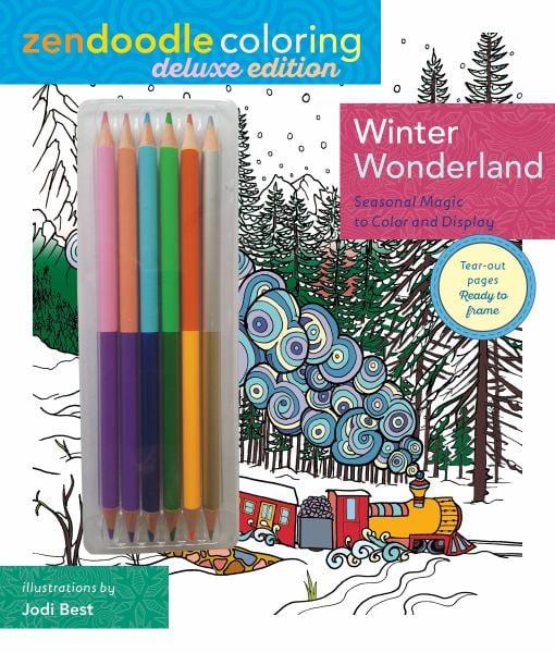 Winter Wonderland Zendoodle Coloring (Deluxe Edition With Pencils)