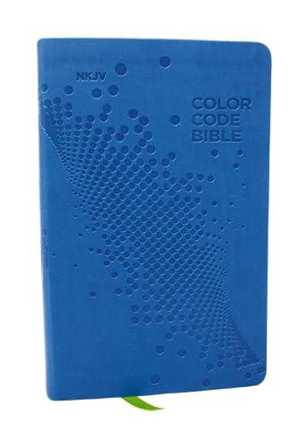 NKJV, Color Code Bible for Kids (#9483BL - Blue Leathersoft)