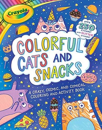 Colorful Cats and Snacks Coloring and Activity Book (Crayola)