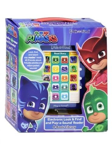 Electronic Look and Find and Play-A-Sound Reader With 8-Book Library (PJ Masks)
