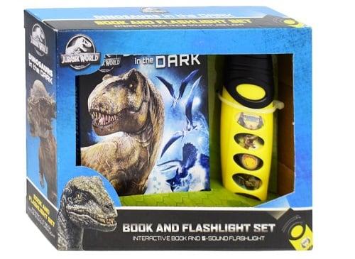 Dinosaurs in the Dark Book and Flashlight Set (Jurassic World)