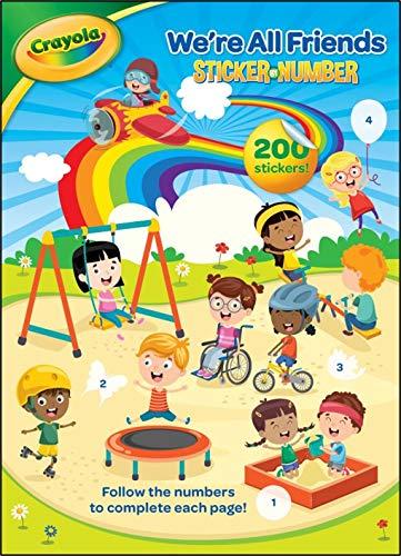 We're All Friends Sticker by Number (Crayola)