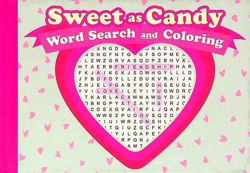 Sweet as Candy Wordsearch and Coloring