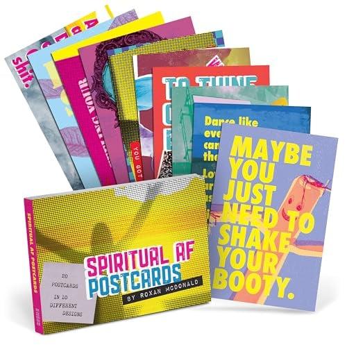 Spiritual AF Postcards: 20 Postcards in 10 Different Designs