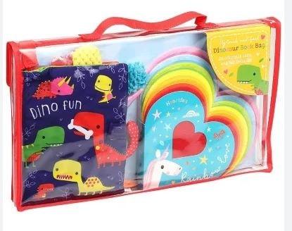 My Touch-and-Feel Dinosaur Book Bag: An Adorable Cloth and Felt Book Set