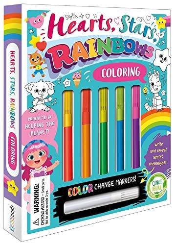 Hearts, Stars, Rainbows Coloring