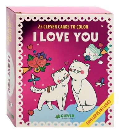 I Love You Cards: 25 Clever Cards to Color + Envelopes Included