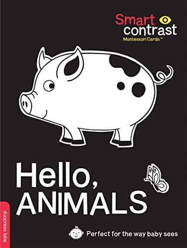 Hello, Animals (Smart Contrast Montessori Cards)