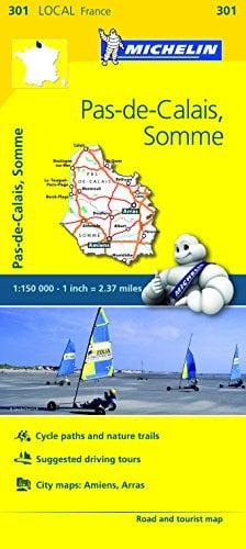 Pas-De-Calais, Somme Road and Tourist Map (301 Local France)