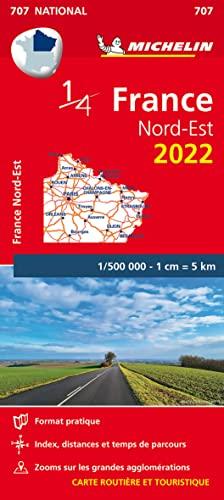 France Nord-Est 2022 Carte Routiere et Touristique (707 National)