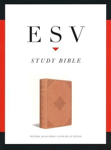 ESV, Study Bible (TruTone, Blush Rose, Fleur-de-lis Design)