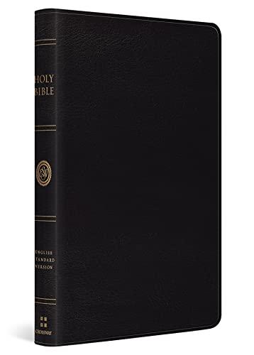 ESV, Thinline, Red Letter Holy Bible (Bonded Leather, Black)