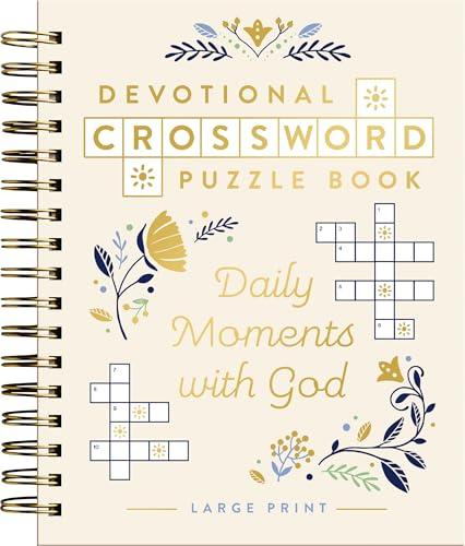 Daily Moments With God Devotional Crossword Puzzle Book (Large Print)